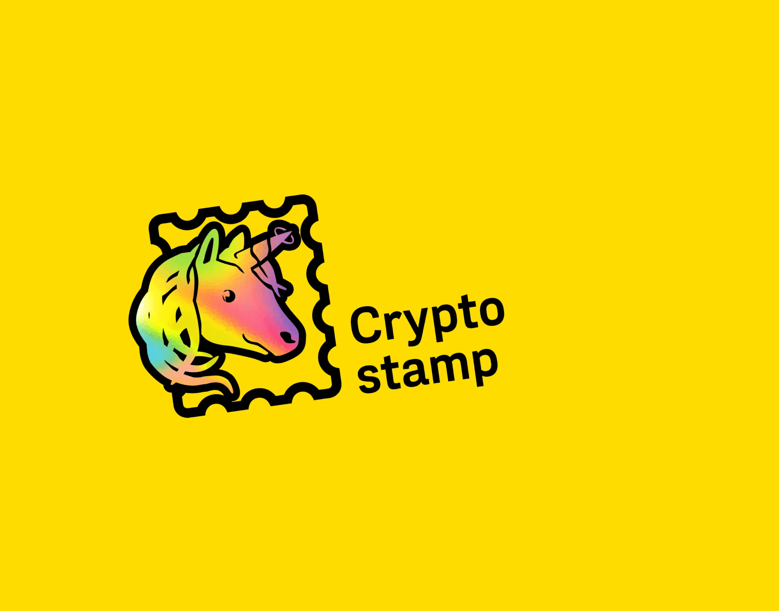 Crypto stamp 3.0 Banner mit Produktabbildung und Markenlogo