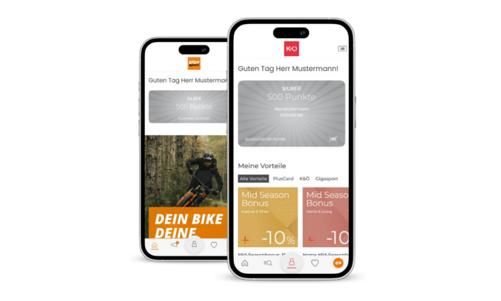 Kastner und Öhler sowie Gigasport Kundenapp