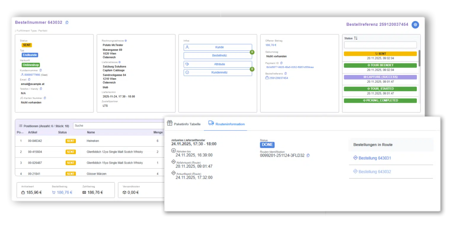 Rewe_Retoureninformation in ACL insight